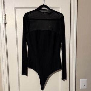 Abercrombie & Fitch Black Mesh Bodysuit